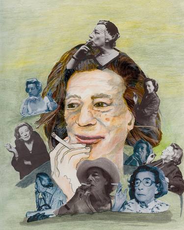 Print of Portrait Mixed Media by Chery Holmes