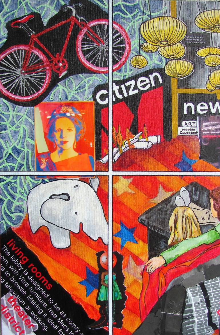 Original Street Art Cities Collage by Chery Holmes