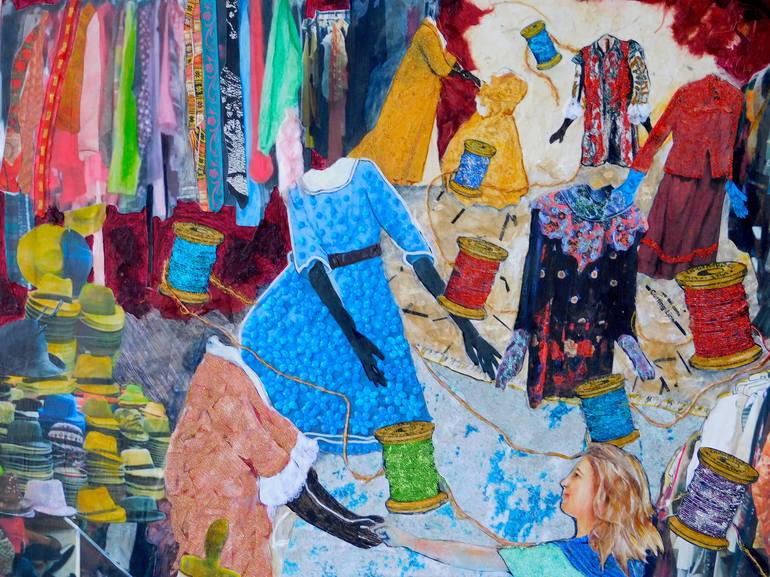 Original Figurative People Collage by Chery Holmes