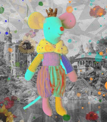 Original Pop Art Animal Digital by Karen Nielsen