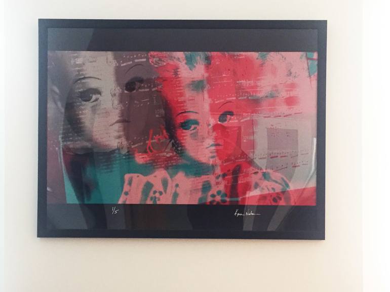 Original Pop Art Children Mixed Media by Karen Nielsen