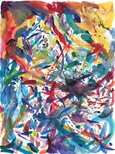 Original Abstract Expressionism Abstract Paintings by Ayu Johari