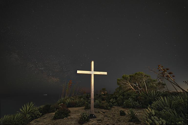 Original Landscape Photography by Fabrizio Fadda Scimansky | Other Art on Paper | Night Sky at the Sella del Diavolo - Limited Edition of 10