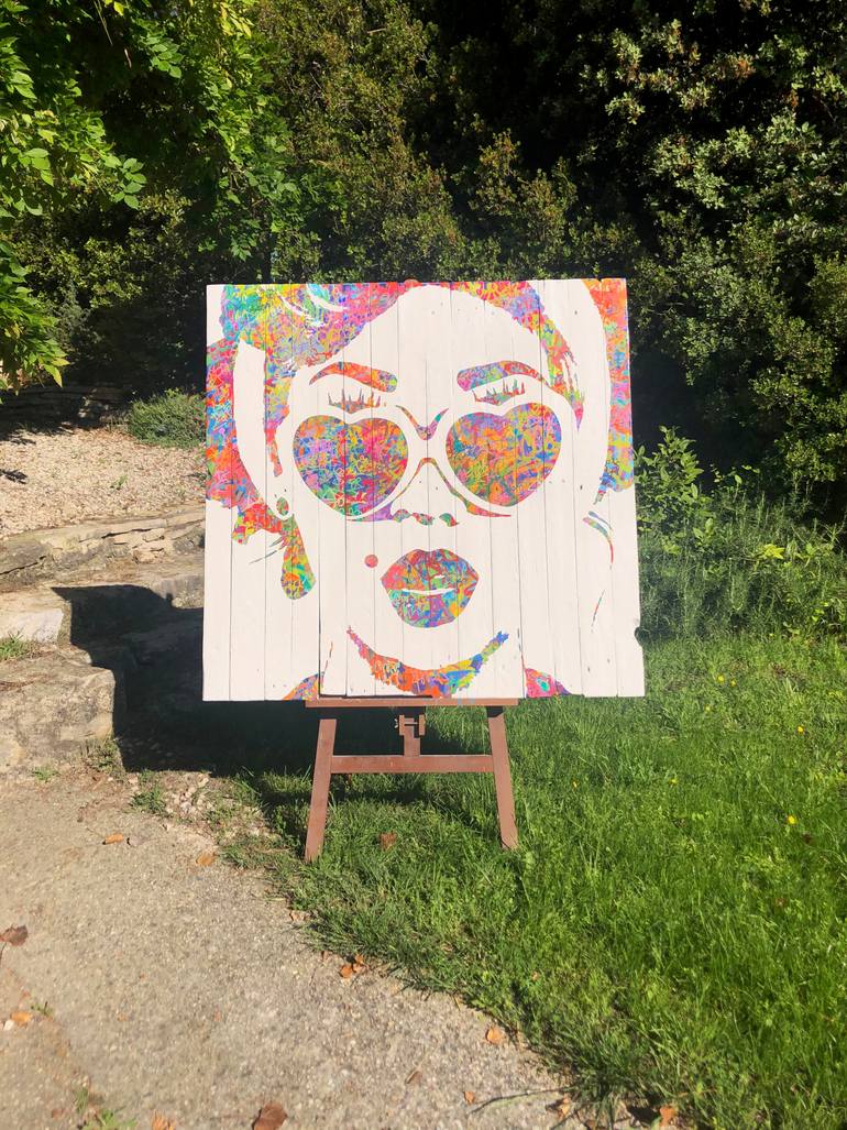 Original Street Art People Painting by Franck Savoye
