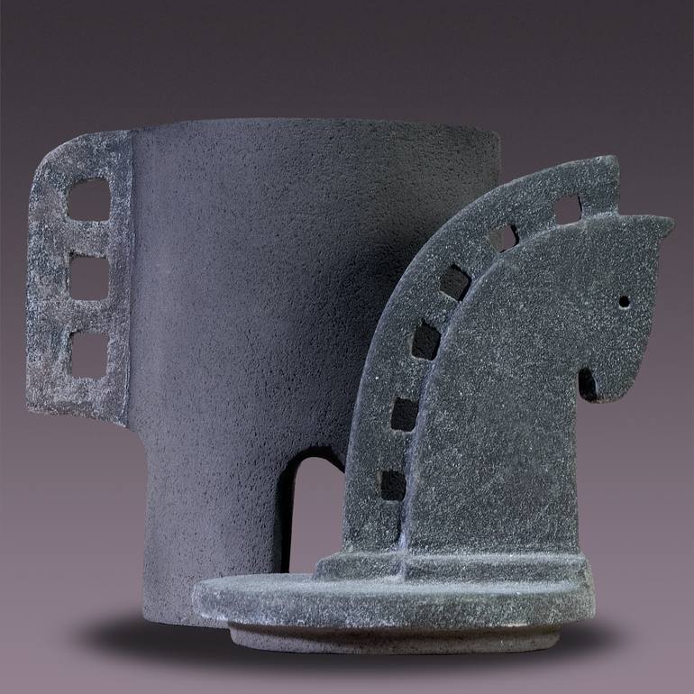 Original Cubism Animal Sculpture by Studio Vilkometria