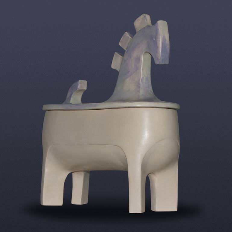 Original Cubism Animal Sculpture by Studio Vilkometria