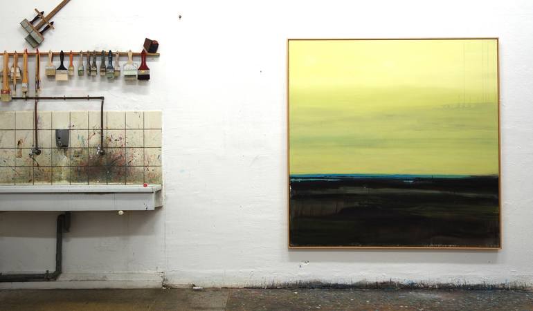 Original Abstract Landscape Painting by Helmuth Van Galen