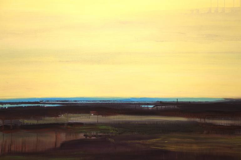 Original Abstract Landscape Painting by Helmuth Van Galen
