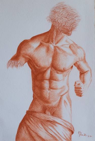 Original Conceptual Men Drawings by Alfredo Furiati