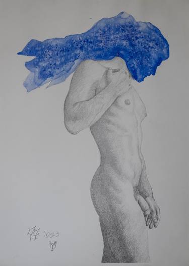 Original Nude Mixed Media by Alfredo Furiati