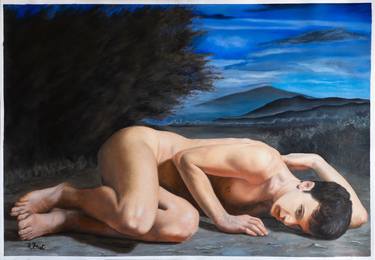 Original Figurative Classical Mythology Painting by Alfredo Furiati