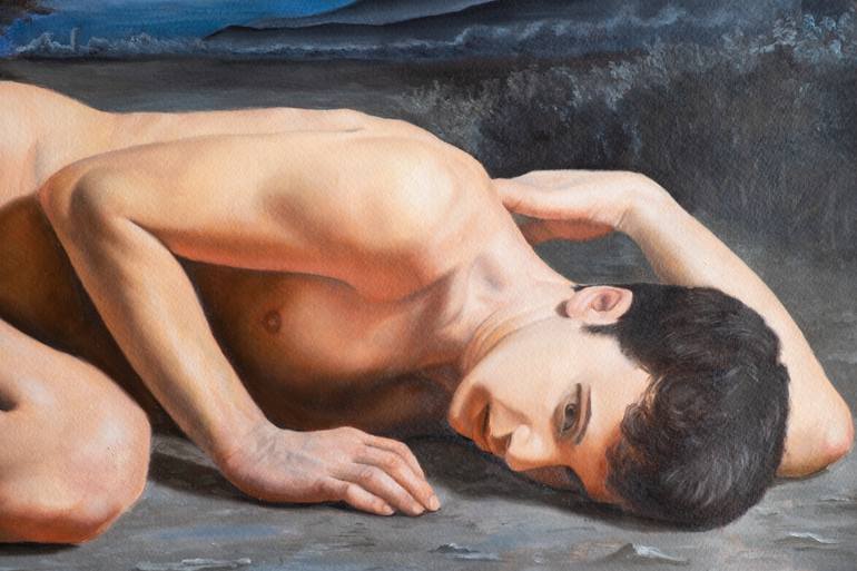 Original Figurative Classical Mythology Painting by Alfredo Furiati