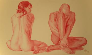 Original Fine Art Nude Drawings by Alfredo Furiati