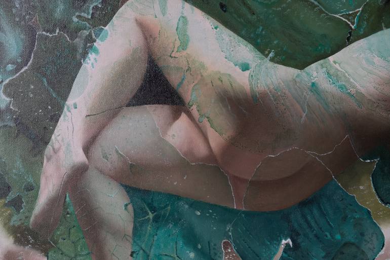 Original Conceptual Nude Painting by Alfredo Furiati