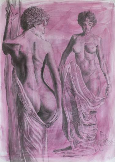 Original Nude Drawings by Alfredo Furiati