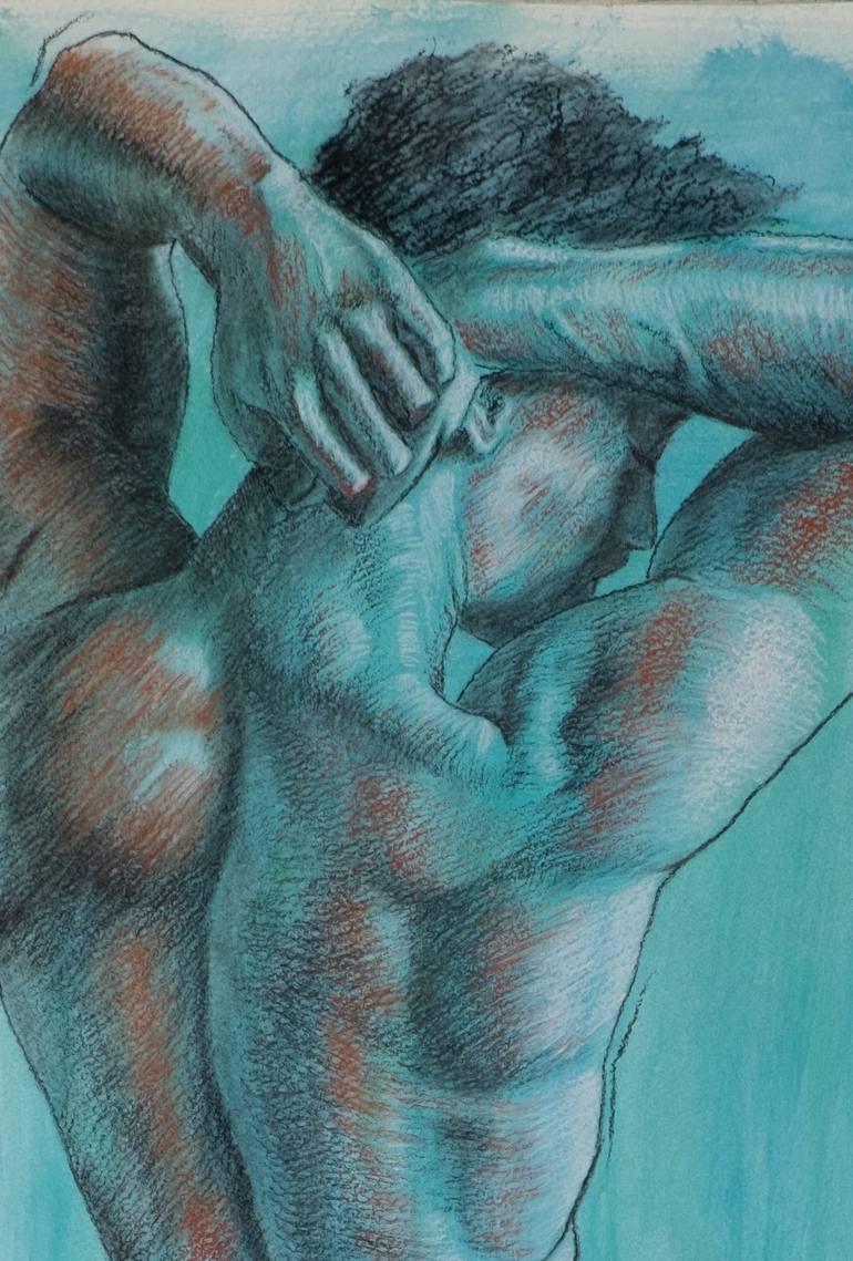 Original Figurative Nude Drawing by Alfredo Furiati