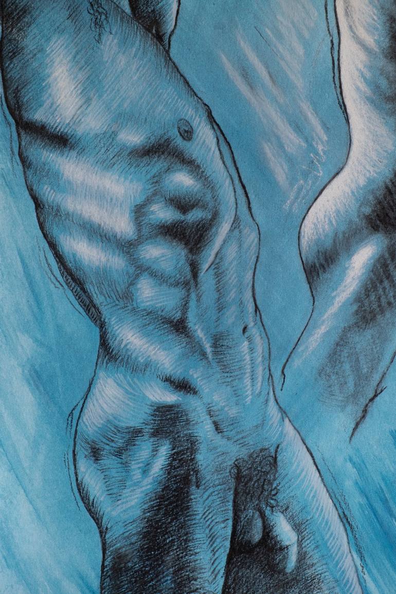Original Nude Drawing by Alfredo Furiati