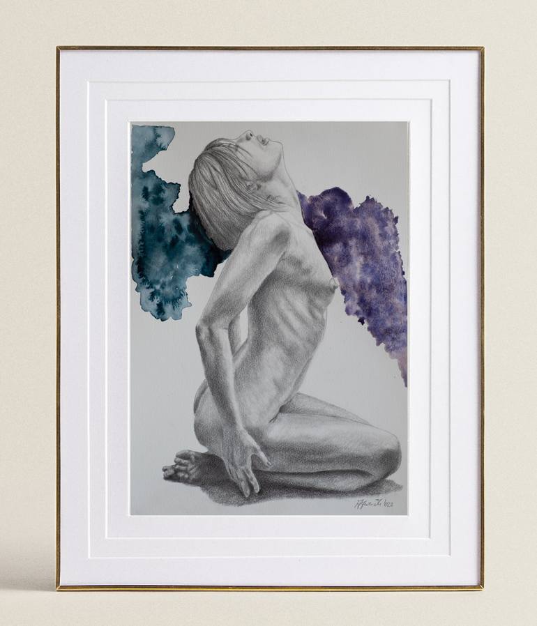 Original Figurative Nude Drawing by Alfredo Furiati