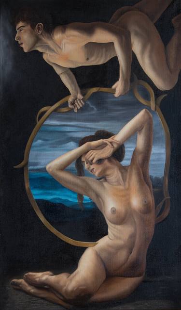 Original Conceptual Nude Paintings by Alfredo Furiati