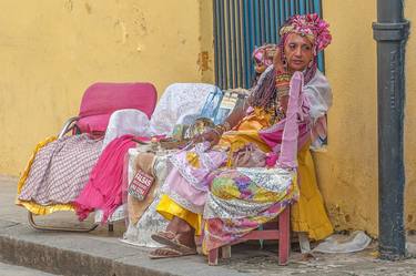Cuban woman in traditional dress thumb