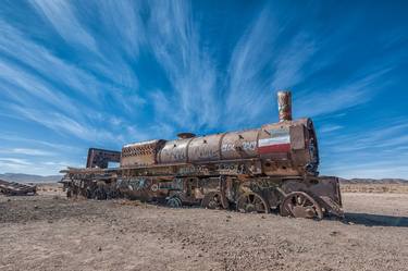 Original Expressionism Train Photography by Christopher William Adach