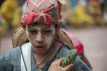 Boy with iguana - Limited Edition of 15 thumb