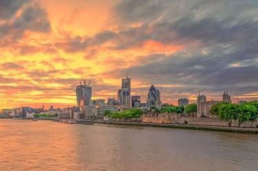 Sunset over Thames - Limited Edition of 15 thumb