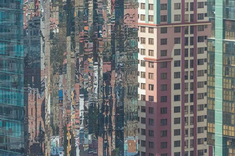 Original Architecture Photography by Christopher William Adach | Abstract Art on Paper | La Paz and Impressionism