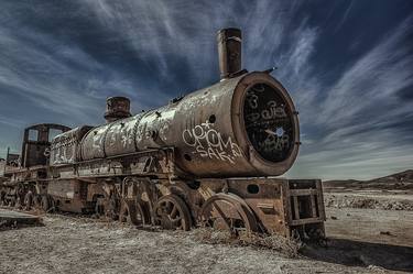 Original Impressionism Train Photography by Christopher William Adach