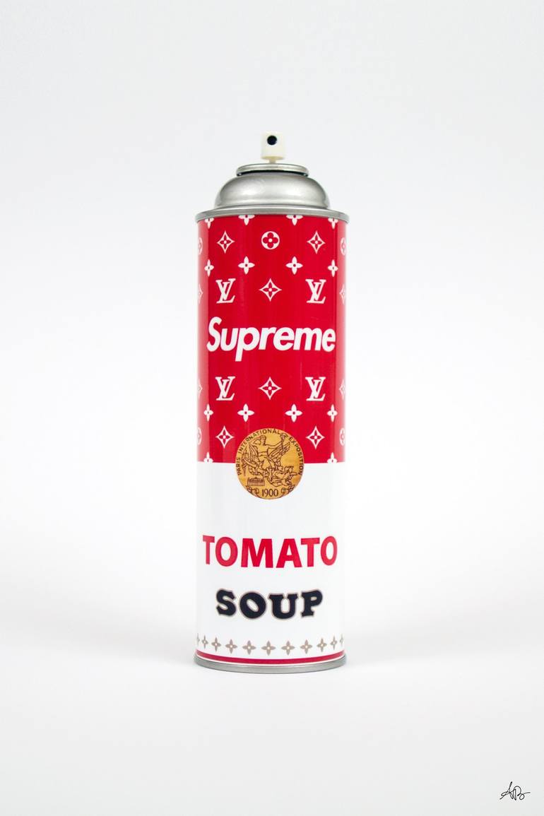 Supreme Louis Vuitton Campbells Tomato Soup Spray Paint Can Limited Edition  12/50 Sculpture by Antonio Brasko