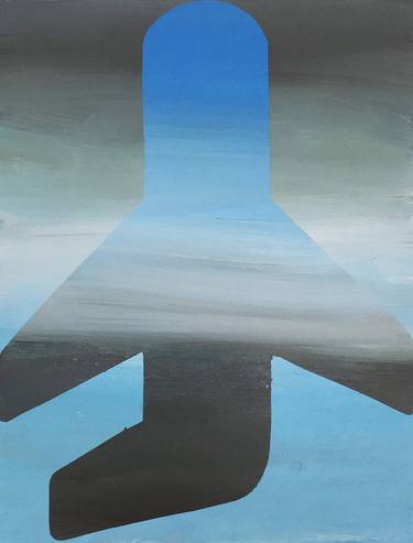 Print of Modern Airplane Paintings by Eduardo Baltazar