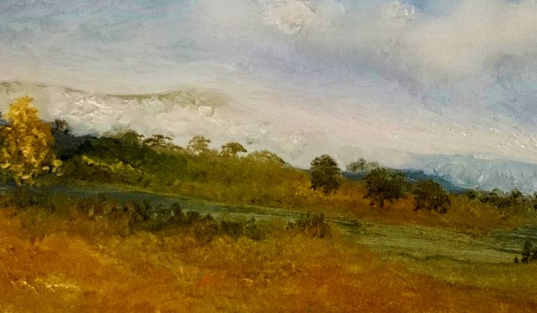 Original Impressionism Landscape Painting by Yusef Suleiman