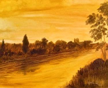 Print of Landscape Paintings by Yusef Suleiman