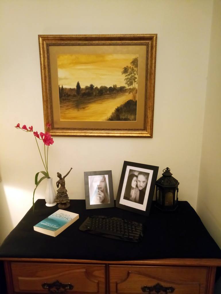 Original Impressionism Landscape Painting by Yusef Suleiman