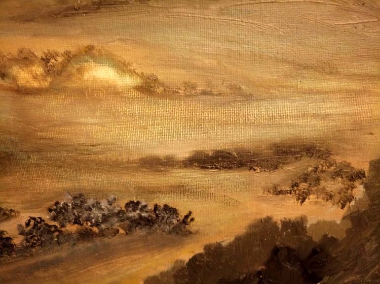Original Impressionism Landscape Painting by Yusef Suleiman