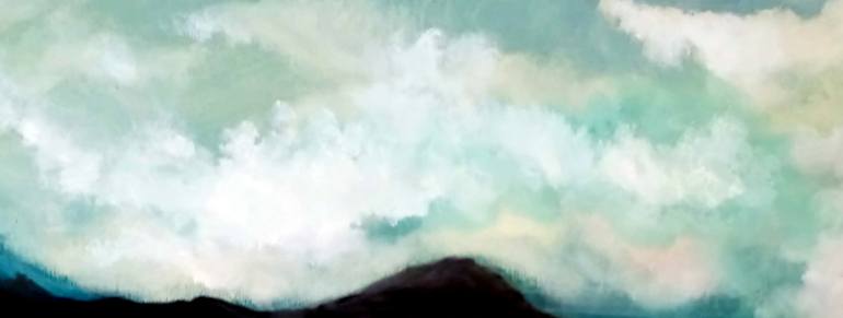 Original Impressionism Landscape Painting by Yusef Suleiman
