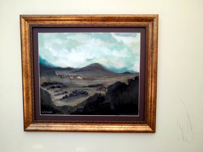 Original Impressionism Landscape Painting by Yusef Suleiman