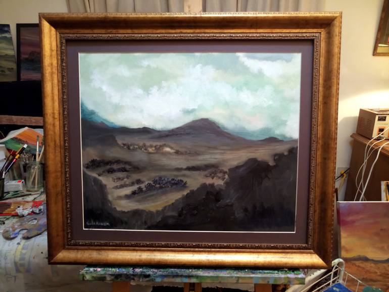 Original Impressionism Landscape Painting by Yusef Suleiman