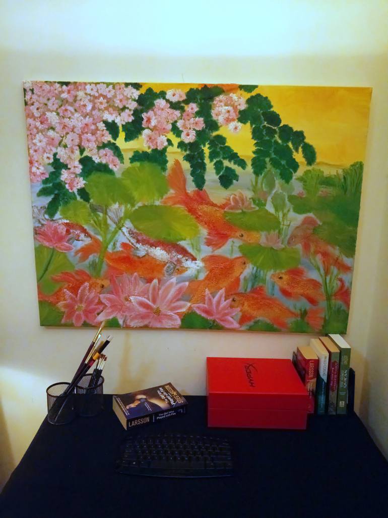 Original Impressionism Animal Painting by Yusef Suleiman