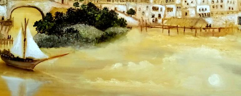 Original Impressionism Landscape Painting by Yusef Suleiman