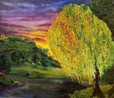 Original Impressionism Landscape Paintings by Yusef Suleiman