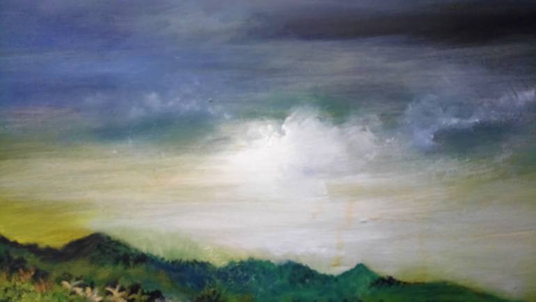 Original Impressionism Landscape Painting by Yusef Suleiman