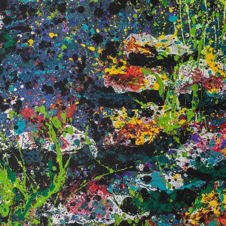 Original Abstract Landscape Painting by Pierre Luc Poujol