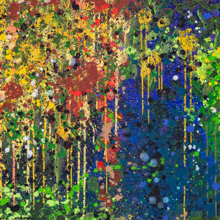 Original Abstract Expressionism Abstract Painting by Pierre Luc Poujol