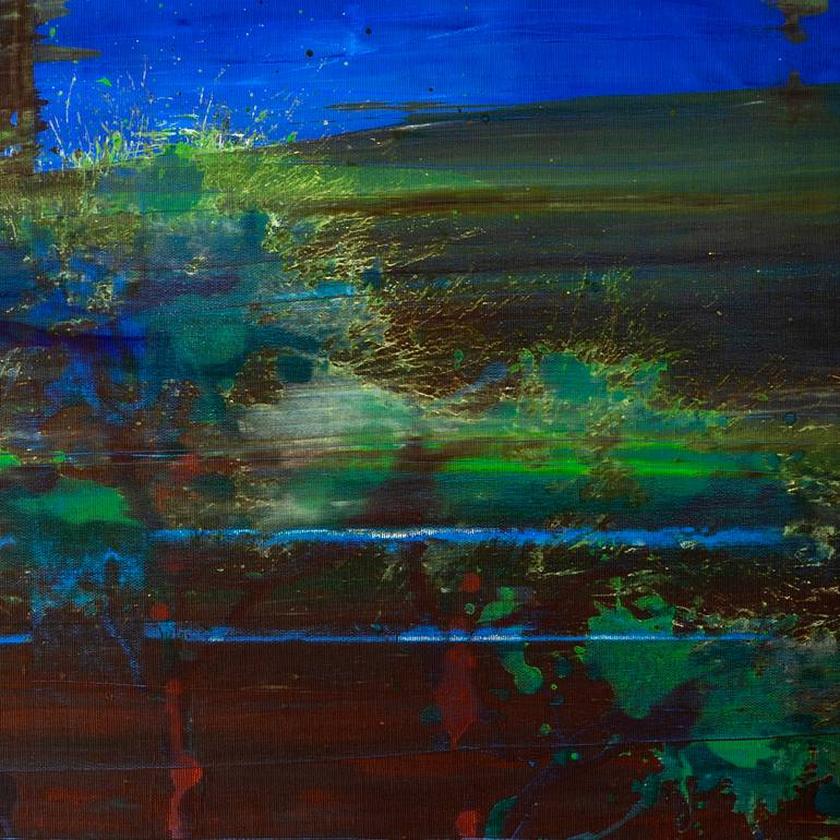 Original Abstract Expressionism Abstract Painting by Pierre Luc Poujol