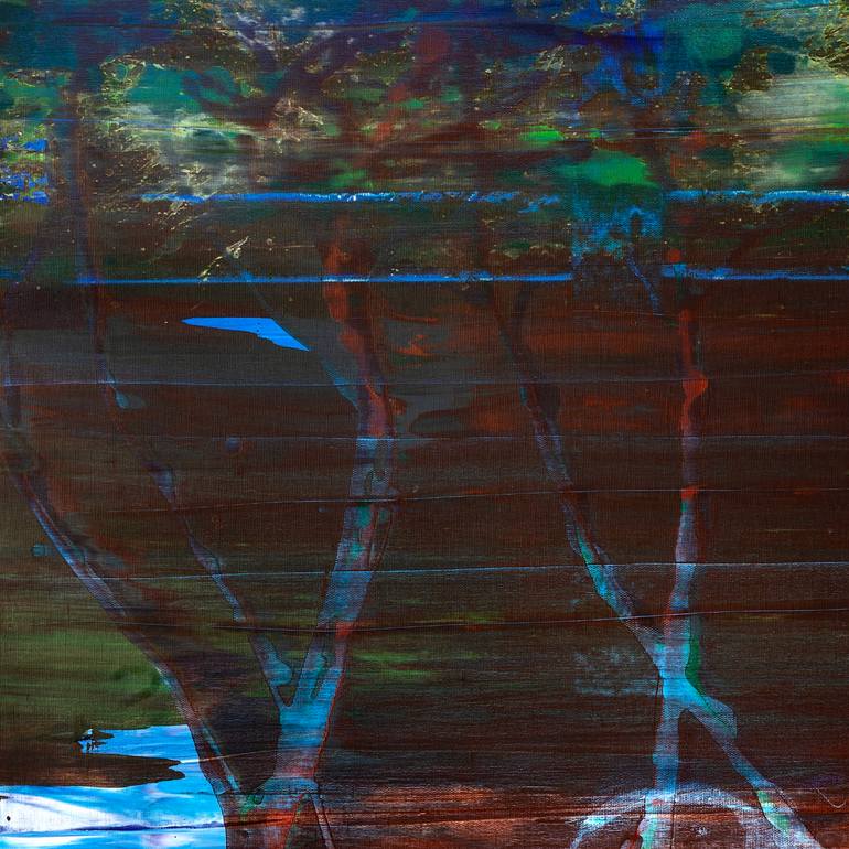 Original Abstract Expressionism Abstract Painting by Pierre Luc Poujol