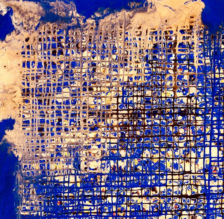 Original Abstract Expressionism Abstract Painting by Pierre Luc Poujol