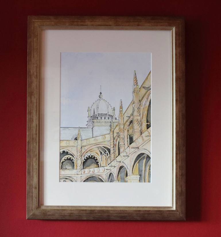 Original Architecture Painting by Keith Ginsburg