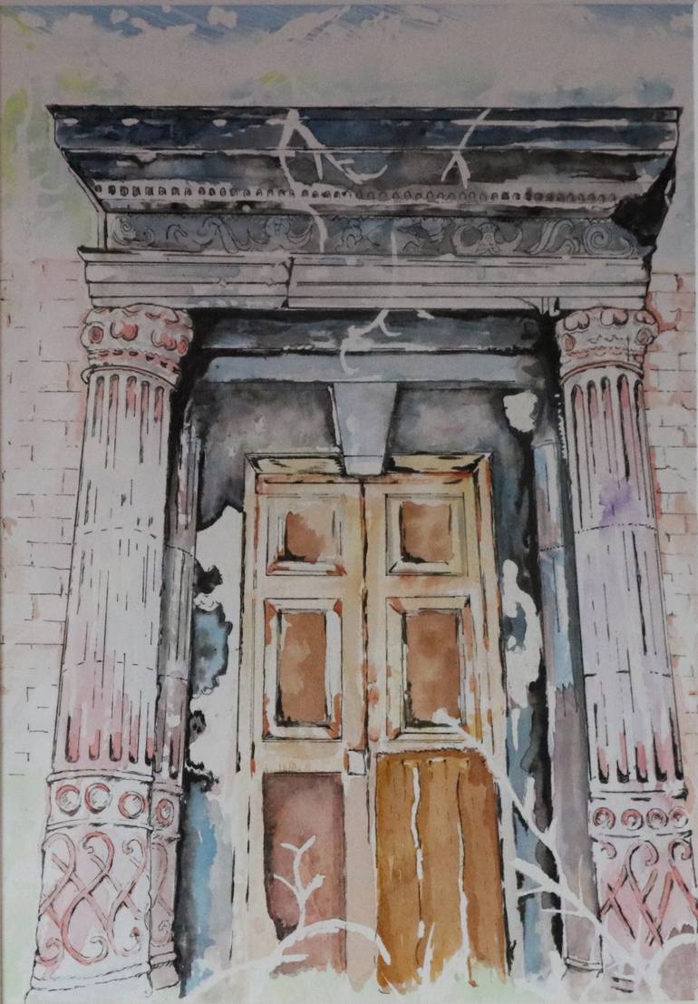 Original Figurative Architecture Painting by Keith Ginsburg