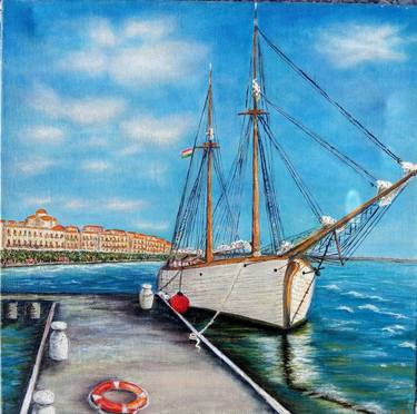 Print of Boat Paintings by Iren Drago